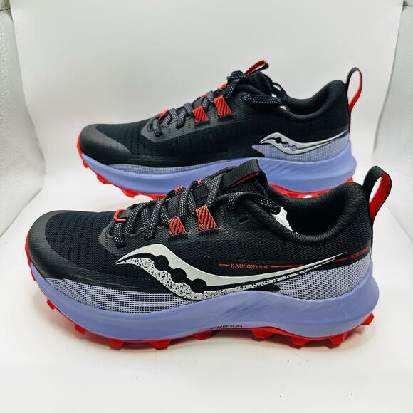 Saucony Peregrine 13 ‘Finesse Black’ Women’s Size 6.5 Running Shoe (S10838-91) - Picture 3 of 8